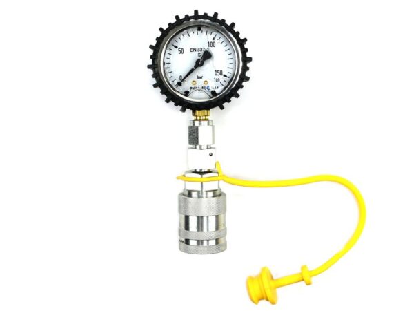 Zestaw pomiarowy ciśnienia hydrauliki z manometrem 160 bar gniazdo EURO Push-Pull Waryński