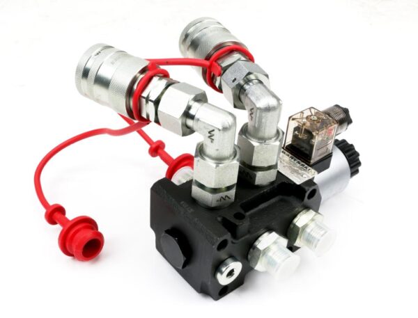 Zestaw: Elektrozawór 1/2" 6/2 + Elementy złączne + Szybkozłącza EURO PUSH-PULL Waryński